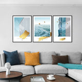 3-Piece Nordic Architecture & Seascape Canvas Wall Art Set