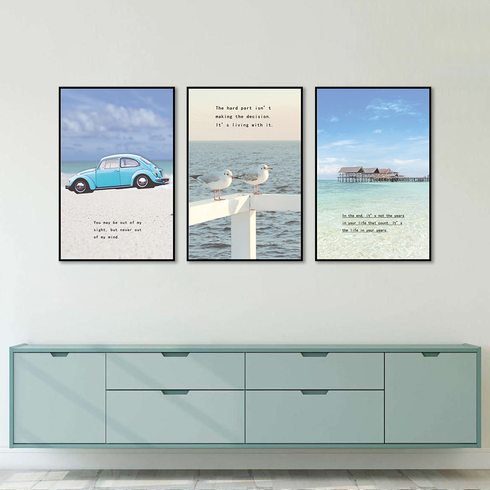 3-Piece Nordic Beach Vibes Canvas Wall Art