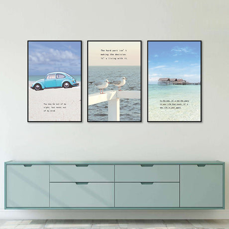 3-Piece Nordic Beach Vibes Canvas Wall Art