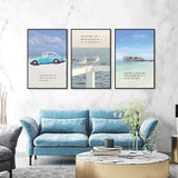 3-Piece Nordic Beach Vibes Canvas Wall Art