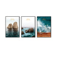 3-Piece Nordic Coastal Landscape View Canvas Wall Art