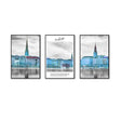 3-Piece Nordic Europe Building and Life Quote Canvas Wall Art