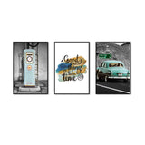 3-Piece Vintage Road Trip Canvas Wall Art