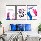 3-Piece "Let’s Do This" Inspirational Canvas Wall Art