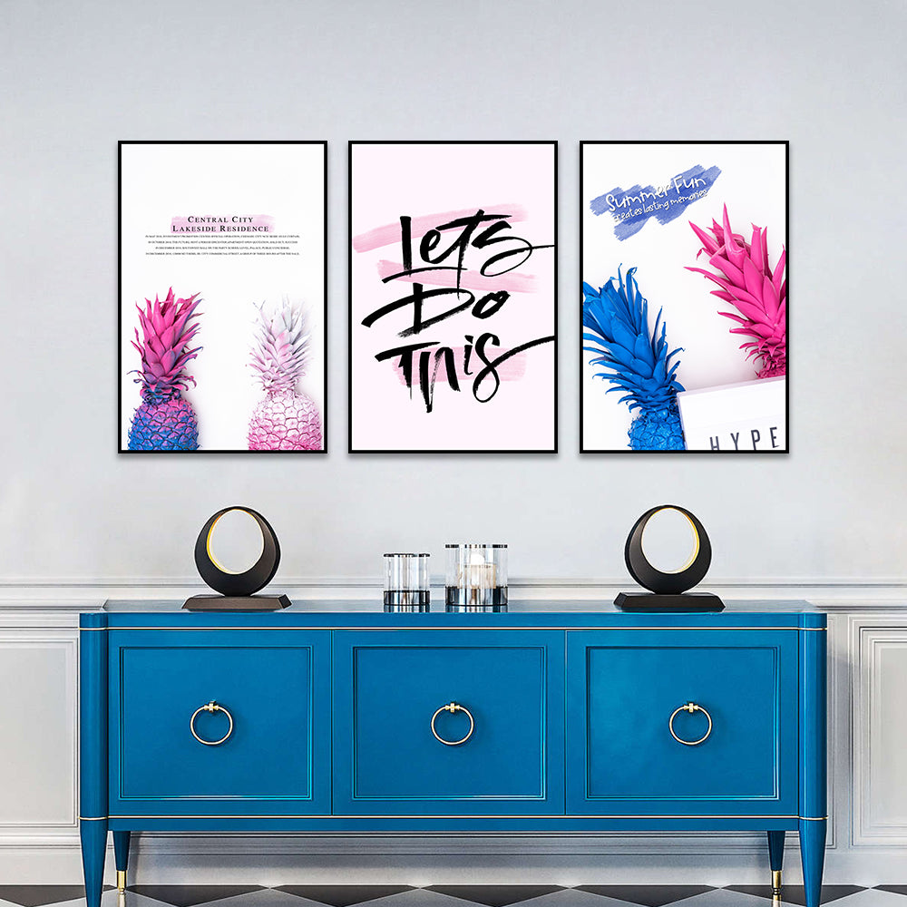 3-Piece "Let’s Do This" Inspirational Canvas Wall Art