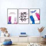 3-Piece "Let’s Do This" Inspirational Canvas Wall Art