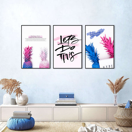 3-Piece "Let’s Do This" Inspirational Canvas Wall Art