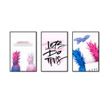 3-Piece "Let’s Do This" Inspirational Canvas Wall Art