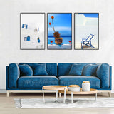 3-Piece Mediterranean Architecture Canvas Wall Art Set