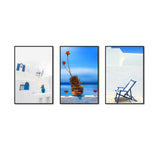 3-Piece Mediterranean Architecture Canvas Wall Art Set