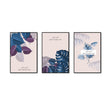 3-Piece Tropical Leaf Canvas Wall Art Set