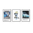 3-Piece Modern Motivational And Retro Canvas Wall Art Set