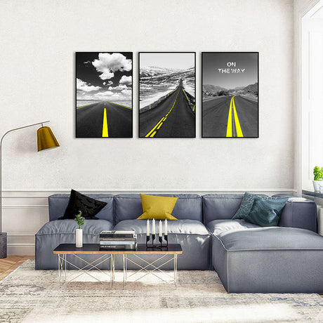 3-Piece "On the Way" Road Canvas Wall Art Set