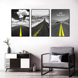 3-Piece "On the Way" Road Canvas Wall Art Set