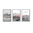 3 Piece Nordic Seaside Castle Canvas Wall Art