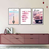 3 Piece Nordic Show Your Dreams Canvas Wall Art