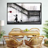 Banksy Girl with Balloon Canvas Wall Art