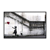 Banksy Girl with Balloon Canvas Wall Art