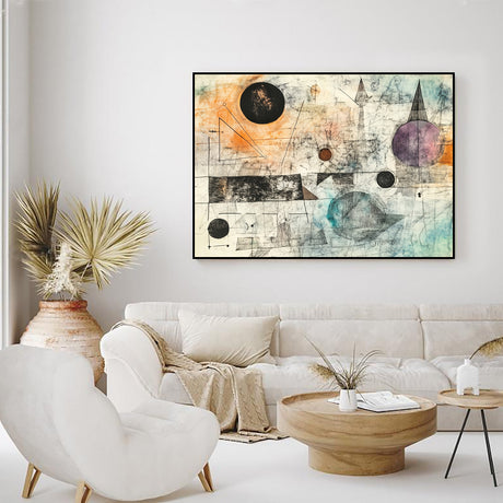 Geometric Cosmos-Canvas Wall Art