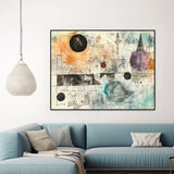 Geometric Cosmos-Canvas Wall Art