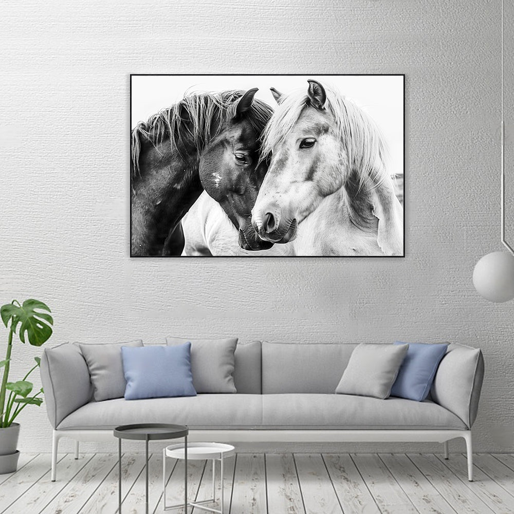 Timeless Horse Bond Canvas Wall Art