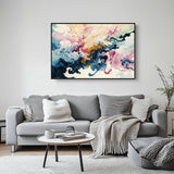 Ethereal Waves Of Color Canvas Wall Art 