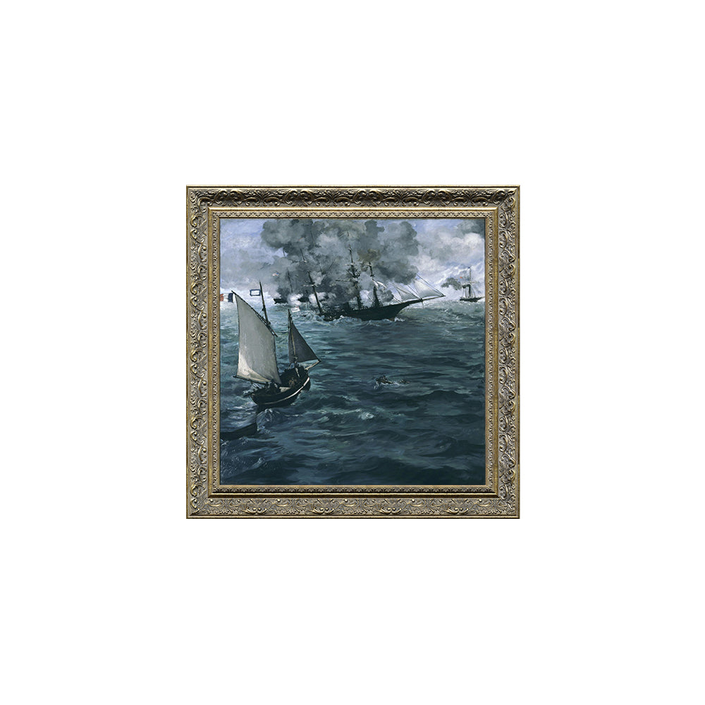 Édouard Manet's "The Battle of the Kearsarge and the Alabama"