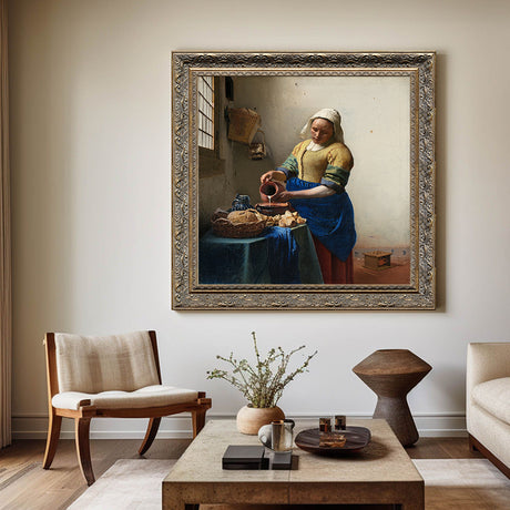 The Milkmaid By Johannes Vermeer