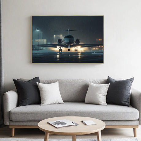 Night Flight Ready Canvas Wall Art