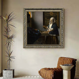 Woman Holding A Balance By Johannes Vermeer