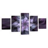 Abstract Dahlia Swirl Flower Canvas Wall Art