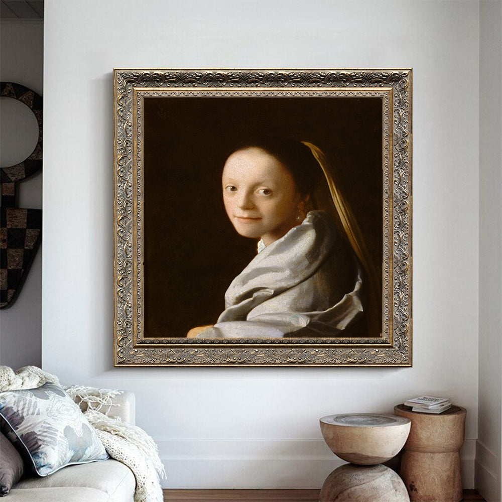 Study Of A Young Woman By Johannes Vermeer