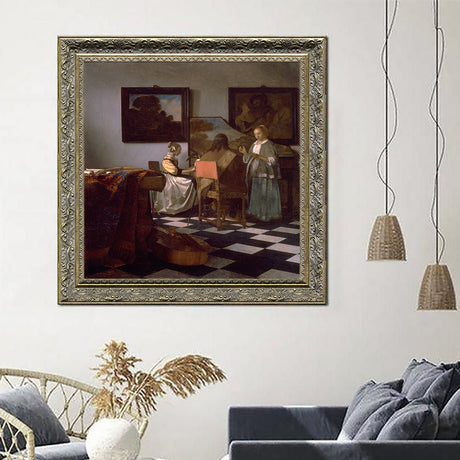 The Music Lesson By Johannes Vermeer