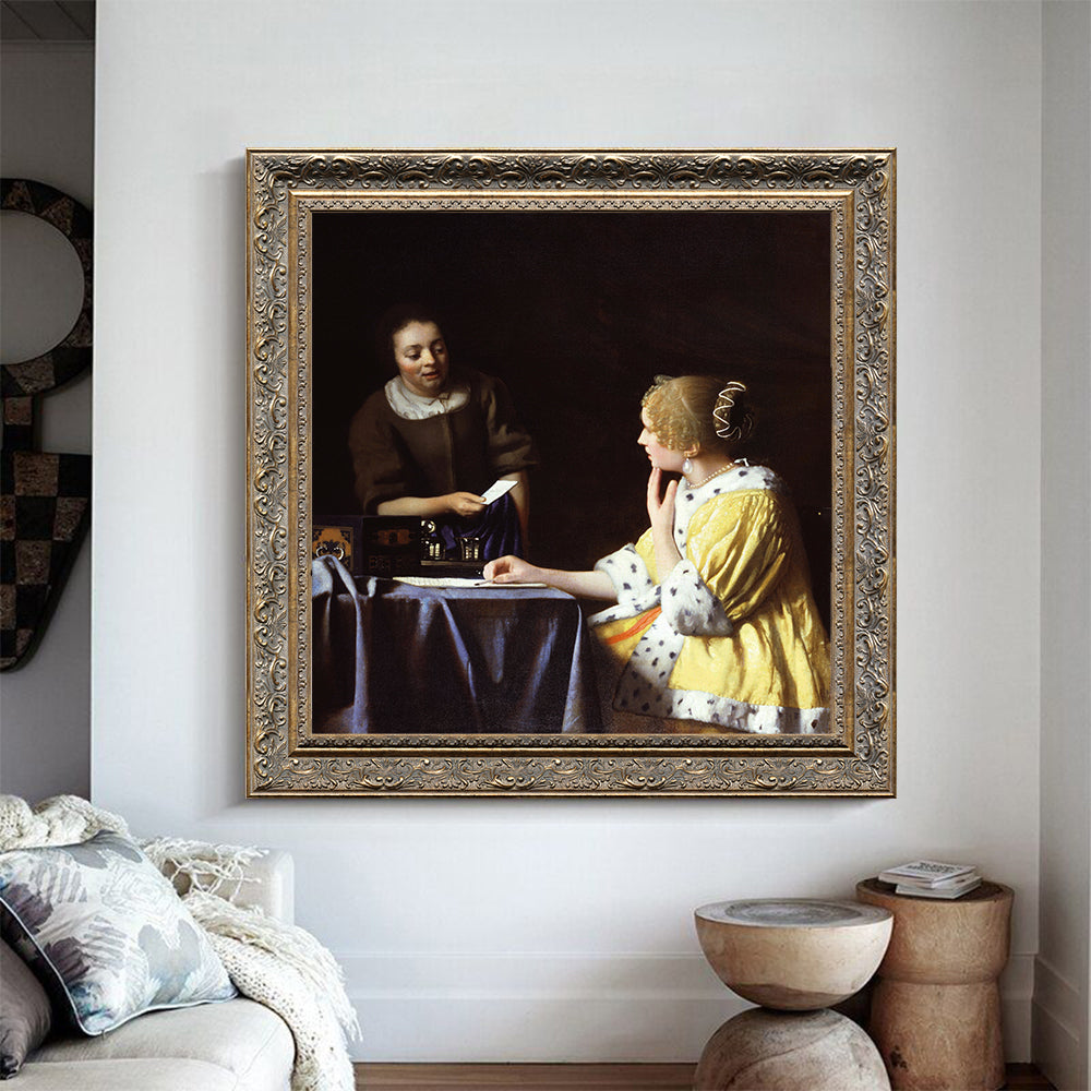 Mistress And Maid By Johannes Vermeer