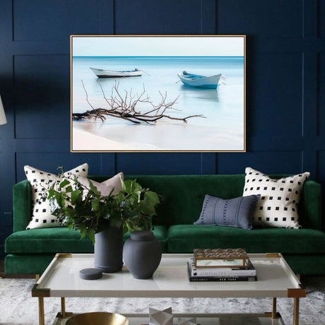 Seaside Serenity Elegant Coastal Canvas Wall Art