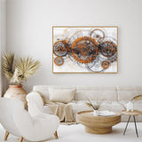 Industrial Gearworks Design-Canvas Wall Art