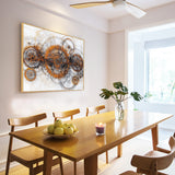 Industrial Gearworks Design-Canvas Wall Art