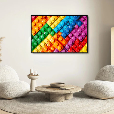 Vibrant Lego-Inspired Canvas Wall Art