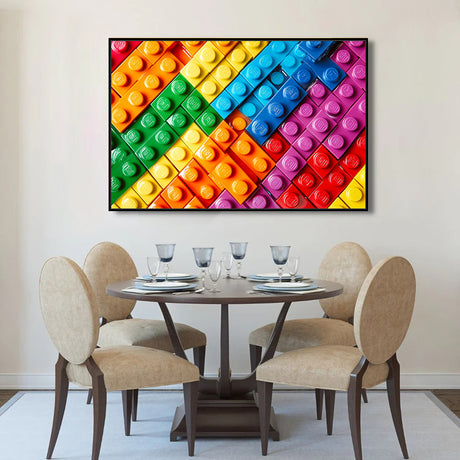 Vibrant Lego-Inspired Canvas Wall Art