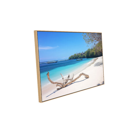 Serene Tropical Beach Canvas Wall Art