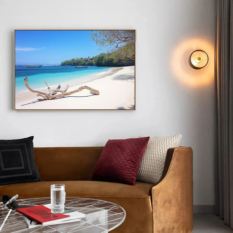 Serene Tropical Beach Canvas Wall Art