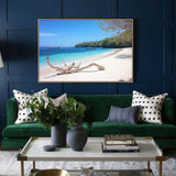 Serene Tropical Beach Canvas Wall Art