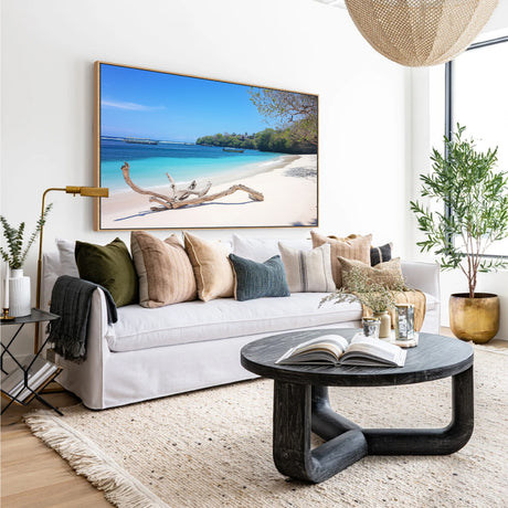 Serene Tropical Beach Canvas Wall Art