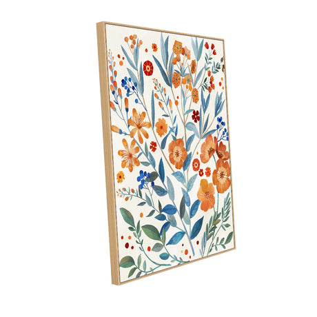 Blossoming Harmony Floral Canvas Wall Art