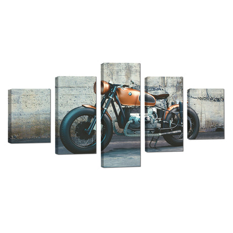 Vintage Motorcycle Canvas Wall Art