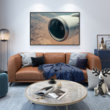 Scenic Aircraft Engine Canvas Wall Art