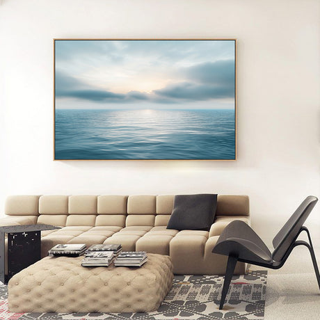 Tranquil Ocean Horizon Canvas Wall Art