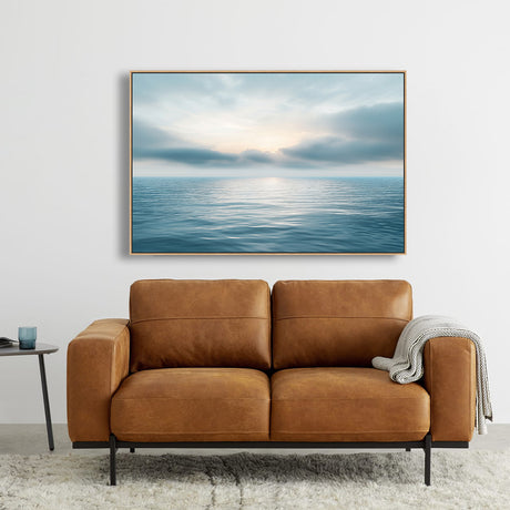 Tranquil Ocean Horizon Canvas Wall Art