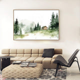 Tranquil Forest Retreat Canvas Wall Art