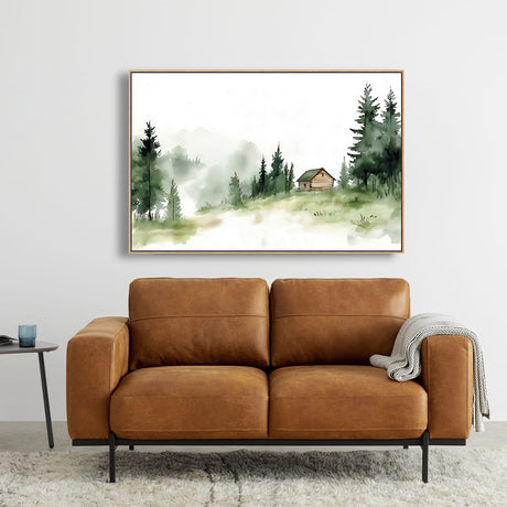 Tranquil Forest Retreat Canvas Wall Art